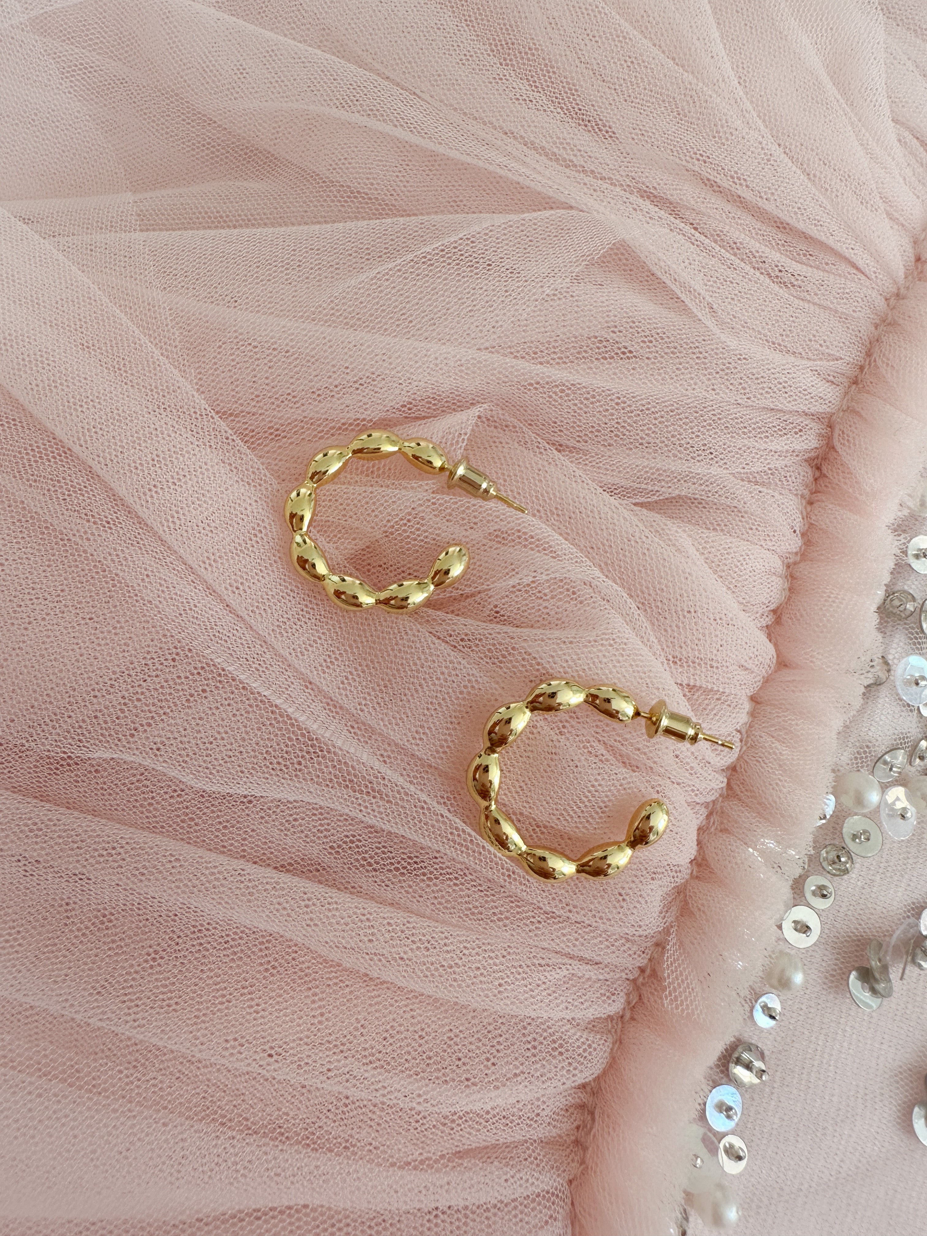 The “Gold Ruffle” Hoops