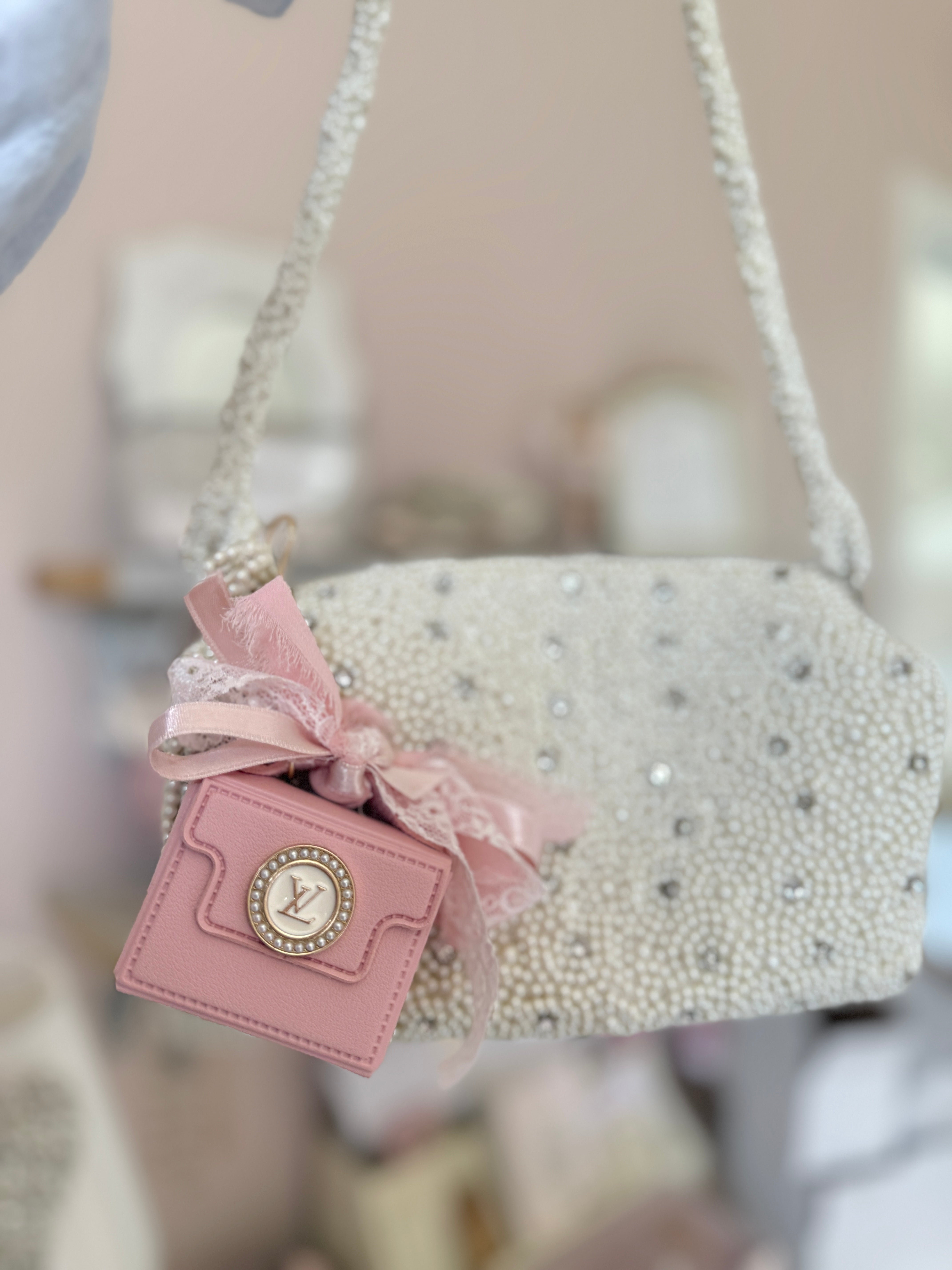 The “Pink LV” Bag Charm
