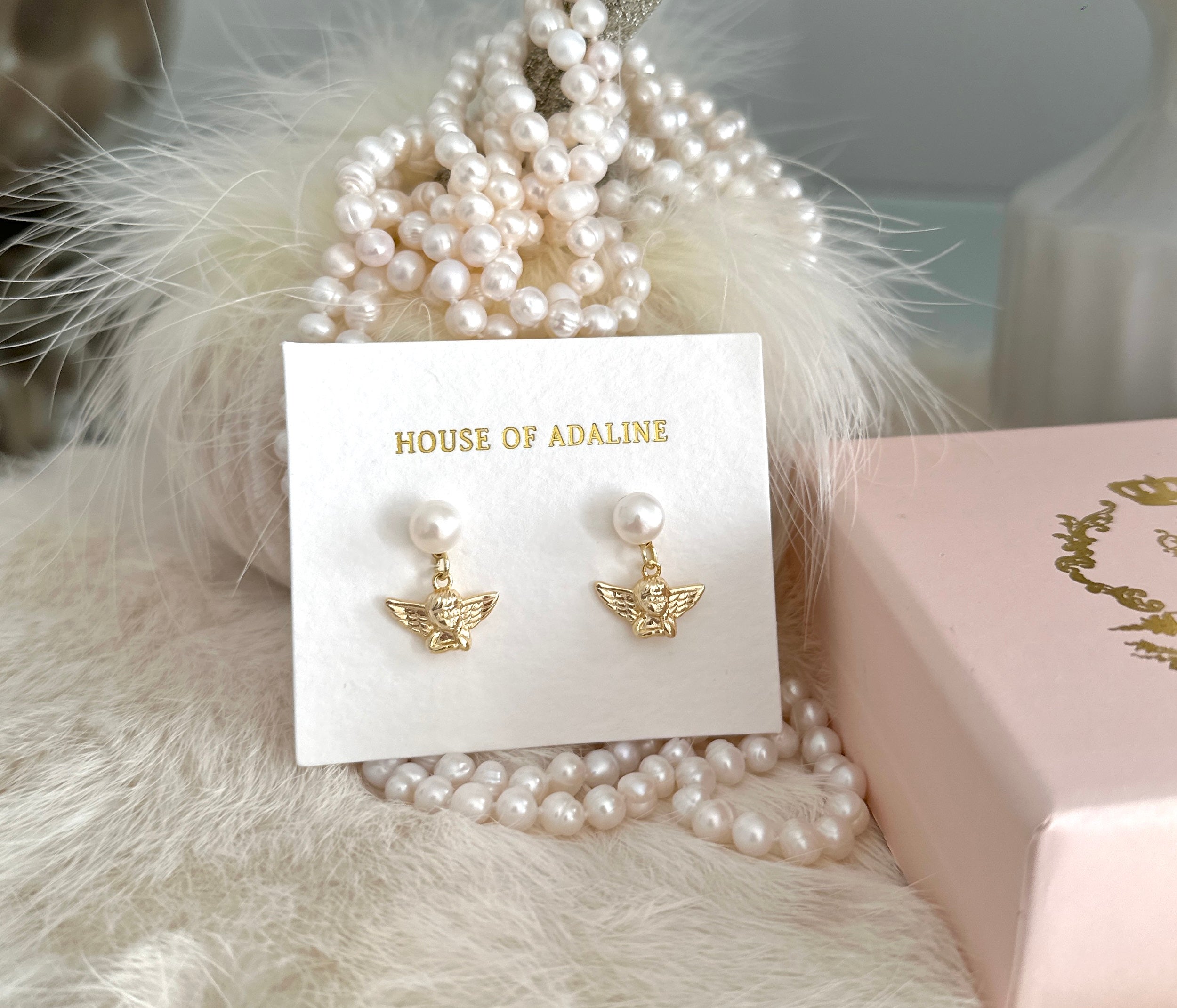 The “Cherub” Pearl Earrings