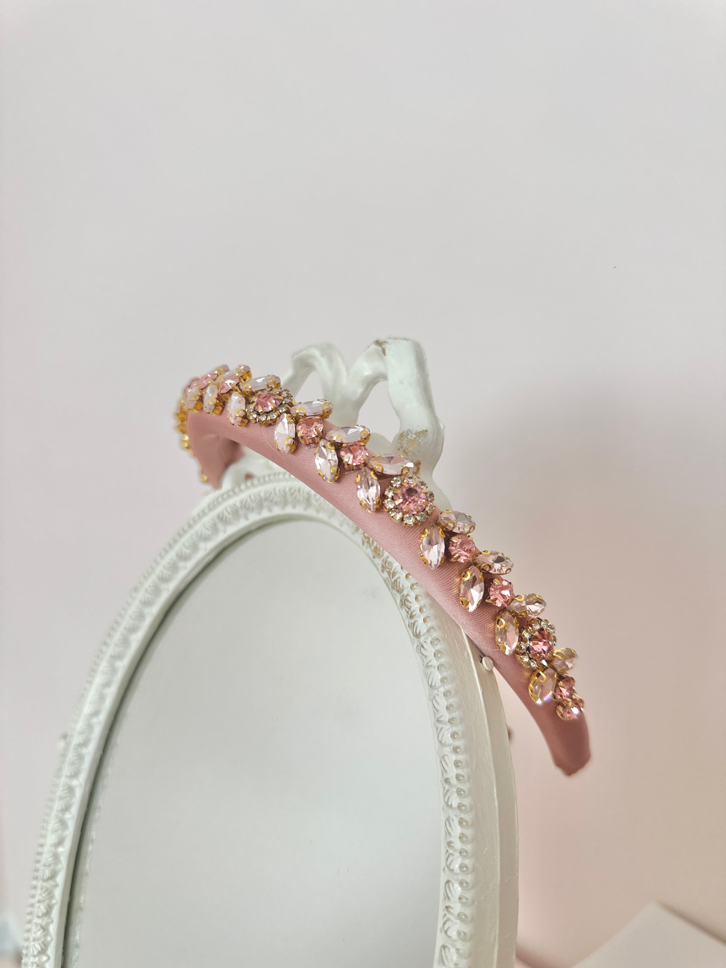 The “Duchess” Pink Jewelled Headband