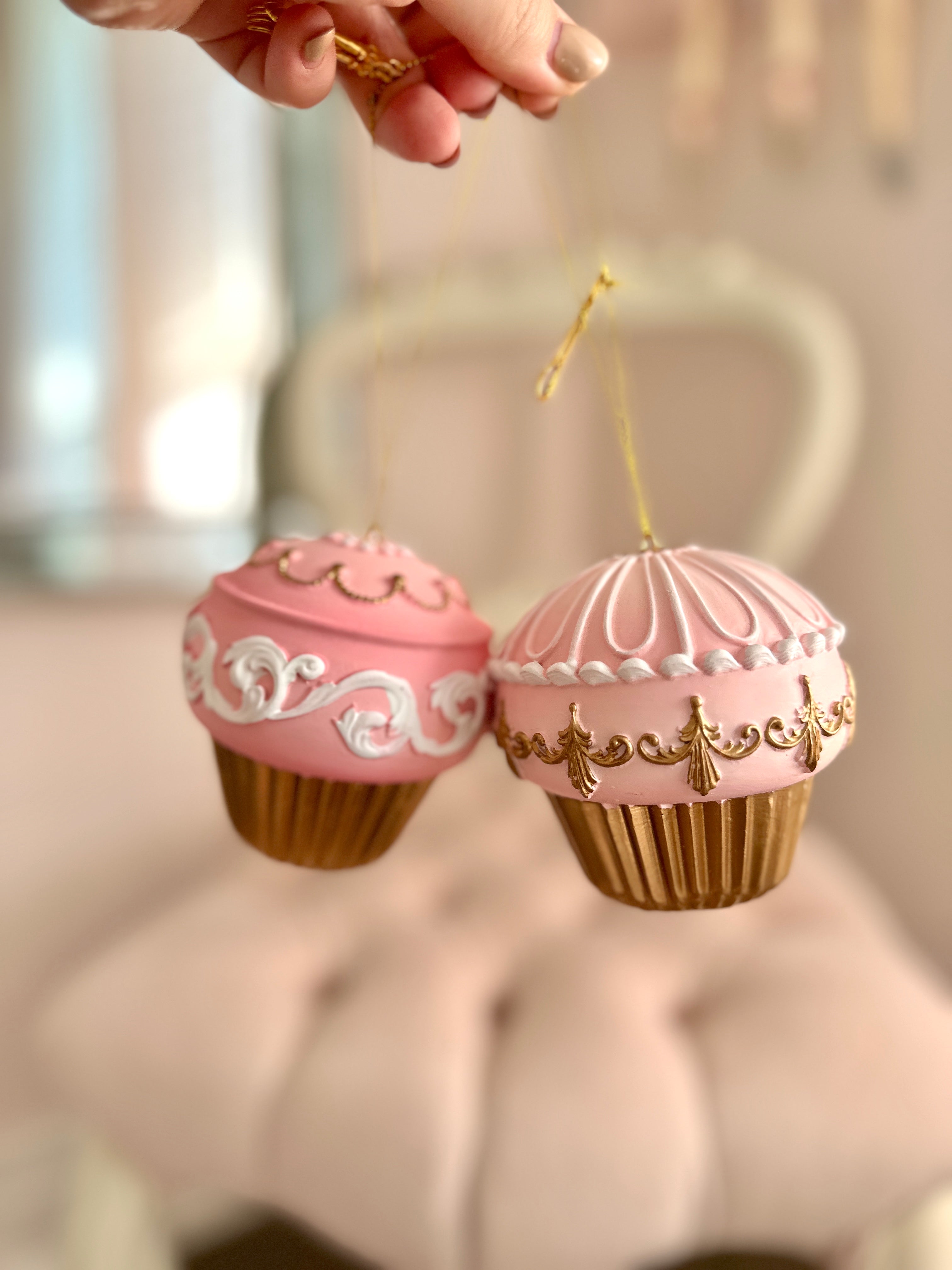 Set of 2 Pink Cupcakes