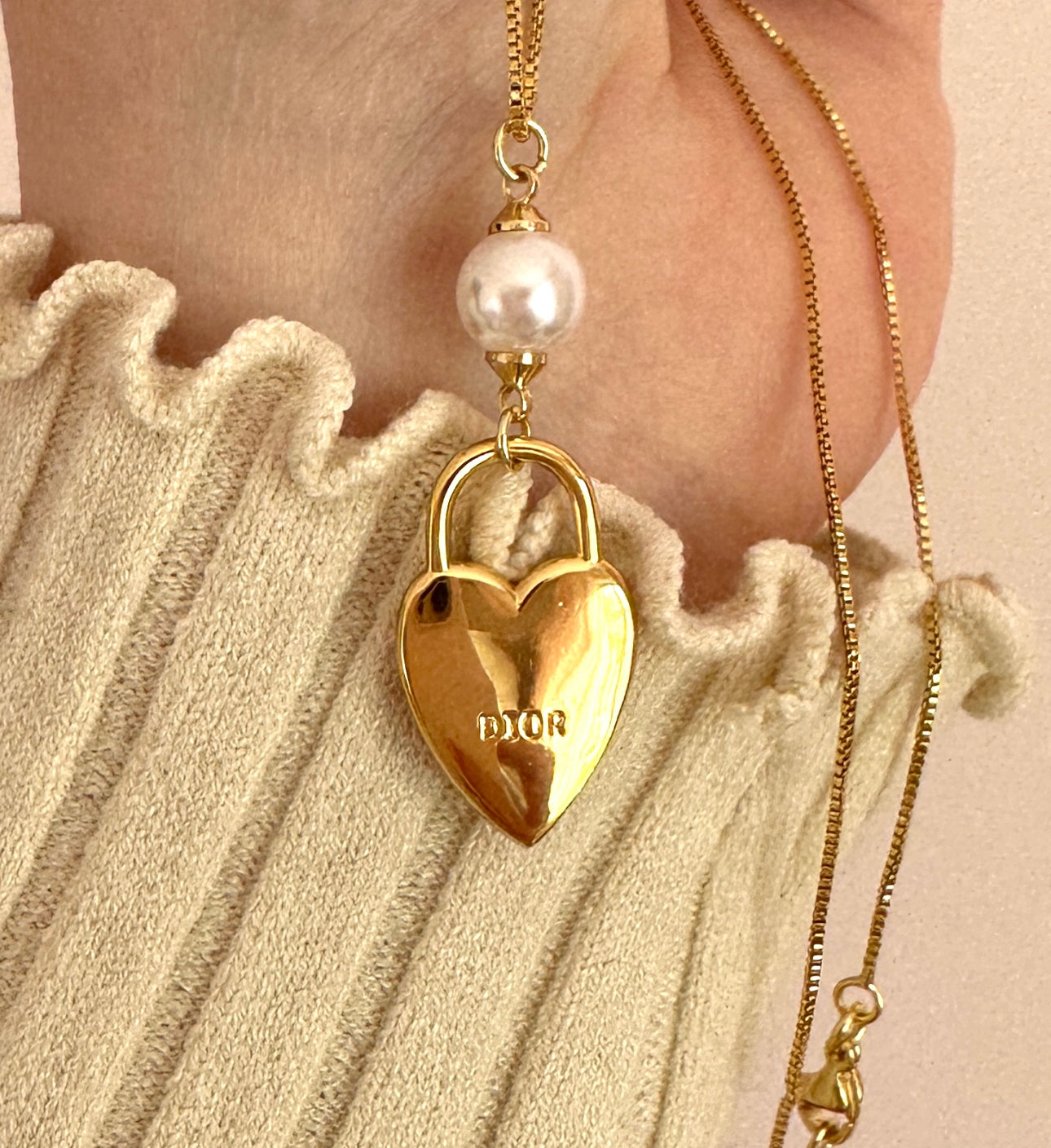 The “J’adore” Heart CD Necklace