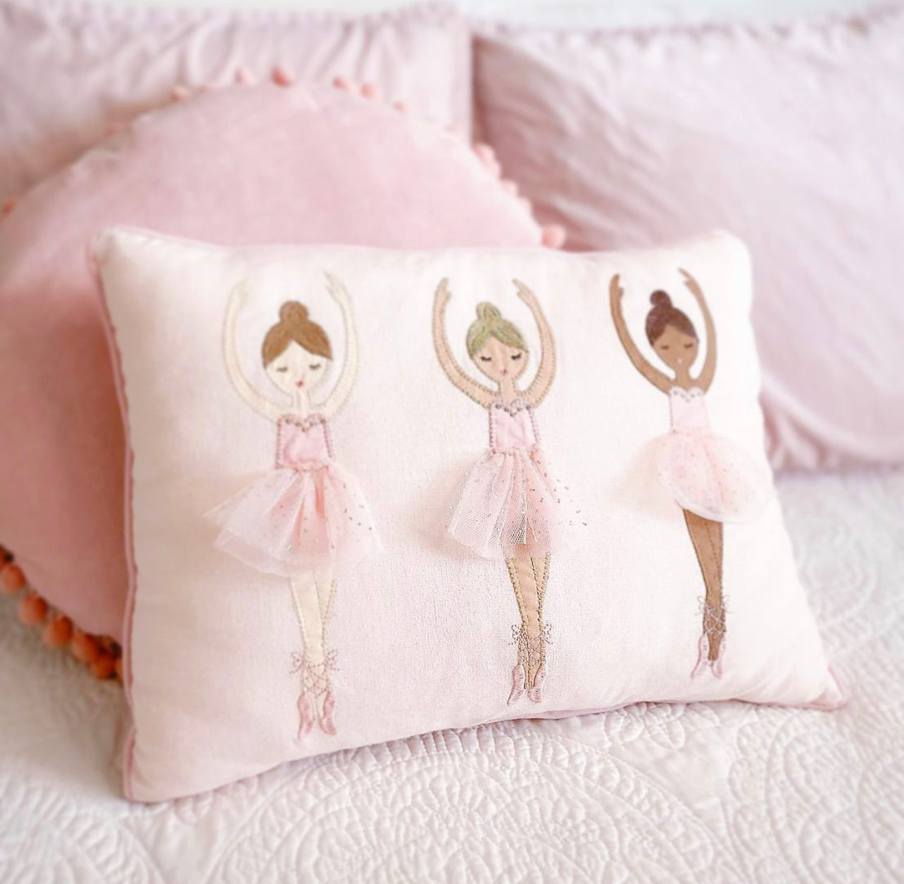 Ballerina Girls Pillow