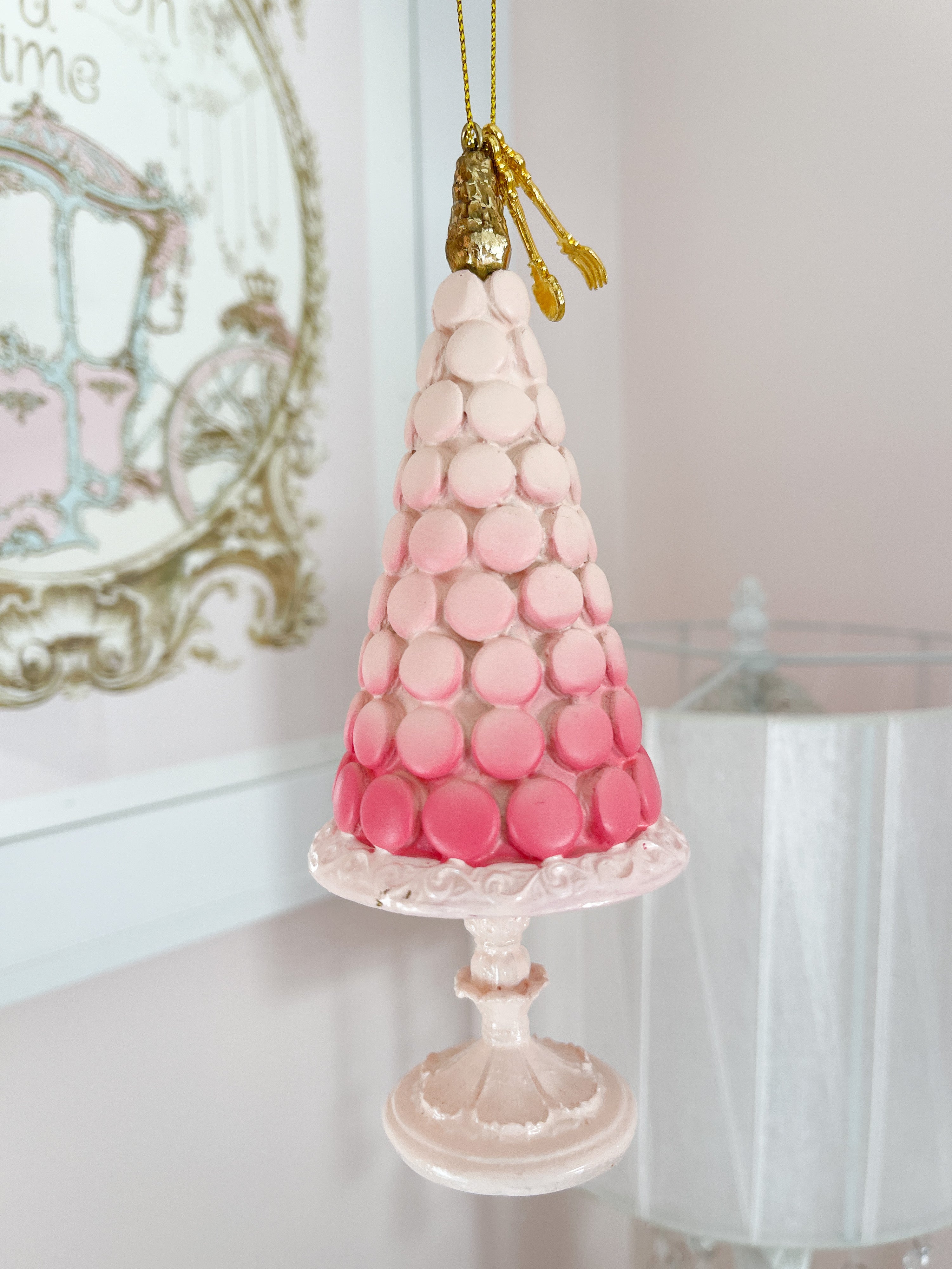 Macaron Tree Ornament- Pink Ombré