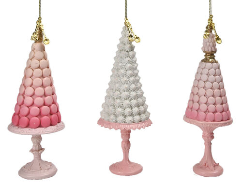 Macaron Tree Ornament- Light Pink Ombré